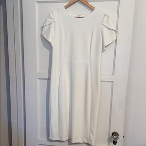 Calvin Klein Elegant Cream Midi Dress